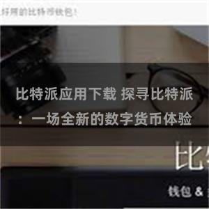 比特派应用下载 探寻比特派：一场全新的数字货币体验