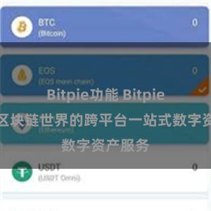 Bitpie功能 Bitpie：连接区块链世界的跨平台一站式数字资产服务