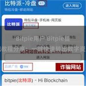 Bitpie用户 Bitpie提现教程分享：一键快速转出数字资产