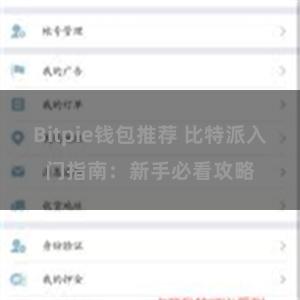 Bitpie钱包推荐 比特派入门指南：新手必看攻略