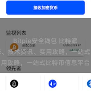 Bitpie安全钱包 比特派官方：最新动态、技术资讯、实用攻略，一站式比特币信息平台