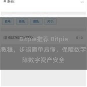 Bitpie推荐 Bitpie地址生成教程，步骤简单易懂，保障数字资产安全