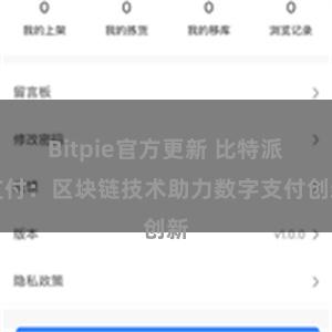 Bitpie官方更新 比特派支付：区块链技术助力数字支付创新