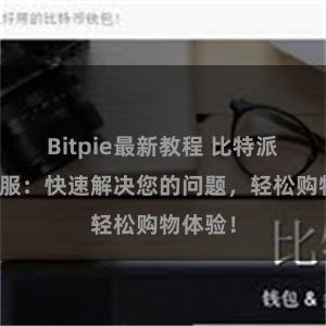 Bitpie最新教程 比特派在线客服：快速解决您的问题，轻松购物体验！