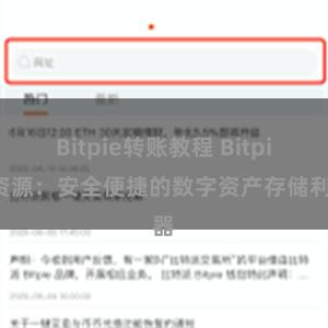 Bitpie转账教程 Bitpie资源：安全便捷的数字资产存储利器