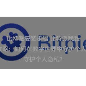比特派安装步骤 比特派隐私保护攻略：如何在数字世界中守护个人隐私？