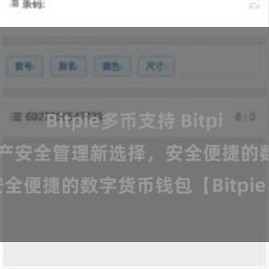 Bitpie多币支持 Bitpie PC版，数字资产安全管理新选择，安全便捷的数字货币钱包【Bitpie PC版】