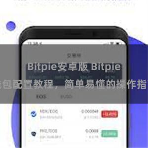 Bitpie安卓版 Bitpie钱包配置教程，简单易懂的操作指南