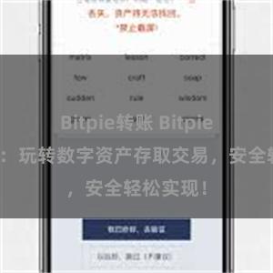 Bitpie转账 Bitpie用户指南：玩转数字资产存取交易，安全轻松实现！