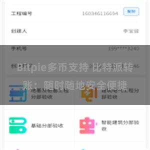 Bitpie多币支持 比特派转账：随时随地安全便捷