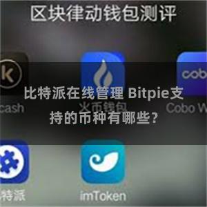 比特派在线管理 Bitpie支持的币种有哪些?