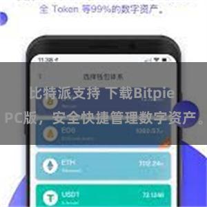 比特派支持 下载Bitpie PC版，安全快捷管理数字资产。