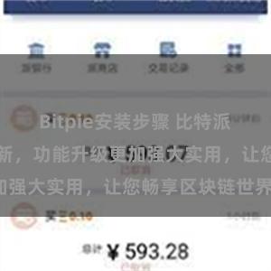 Bitpie安装步骤 比特派APP最新版更新，功能升级更加强大实用，让您畅享区块链世界。
