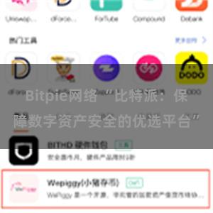 Bitpie网络 “比特派:保障数字资产安全的优选平台”