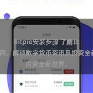 Bitpie安装步骤 了解比特派官网,解锁数字货币资讯及投资全新世界。