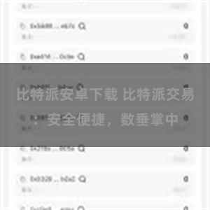 比特派安卓下载 比特派交易:安全便捷,数垂掌中
