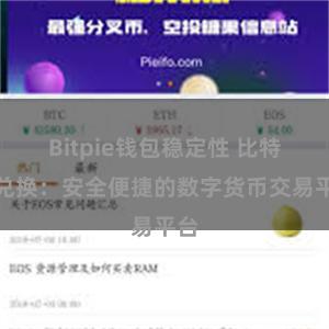 Bitpie钱包稳定性 比特派兑换：安全便捷的数字货币交易平台