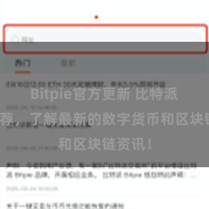 Bitpie官方更新 比特派官网推荐,了解最新的数字货币和区块链资讯!