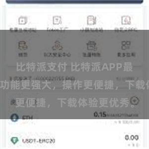 比特派支付 比特派APP最新版更新,功能更强大,操作更便捷,下载体验更优秀。