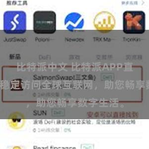 比特派中文 比特派APP直连：快速稳定访问全球互联网，助您畅享数字生活。
