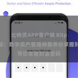 比特派APP客户端 Bitpie全球版：数字资产管理神器带你掌握财富密码