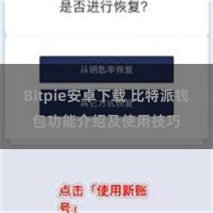 Bitpie安卓下载 比特派钱包功能介绍及使用技巧