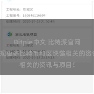 Bitpie中文 比特派官网推荐，发现更多比特币和区块链相关的资讯与项目！