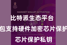 比特派生态平台  该钱包支持硬件加密芯片保护私钥
