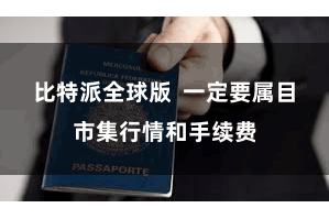 比特派全球版  一定要属目市集行情和手续费