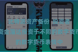 比特派资产备份  投资者不错将资金溜达投资于不同的数字货币表情中