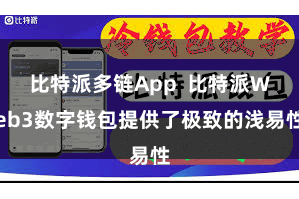 比特派多链App  比特派Web3数字钱包提供了极致的浅易性
