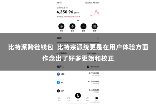 比特派跨链钱包  比特宗派统更是在用户体验方面作念出了好多更始和校正