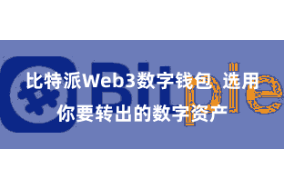 比特派Web3数字钱包  选用你要转出的数字资产